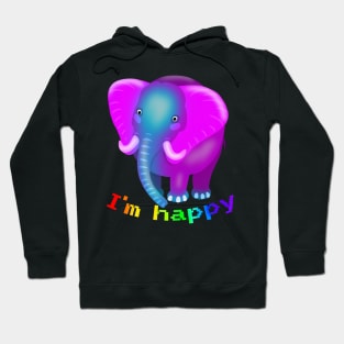 I'm happy funny animals Hoodie